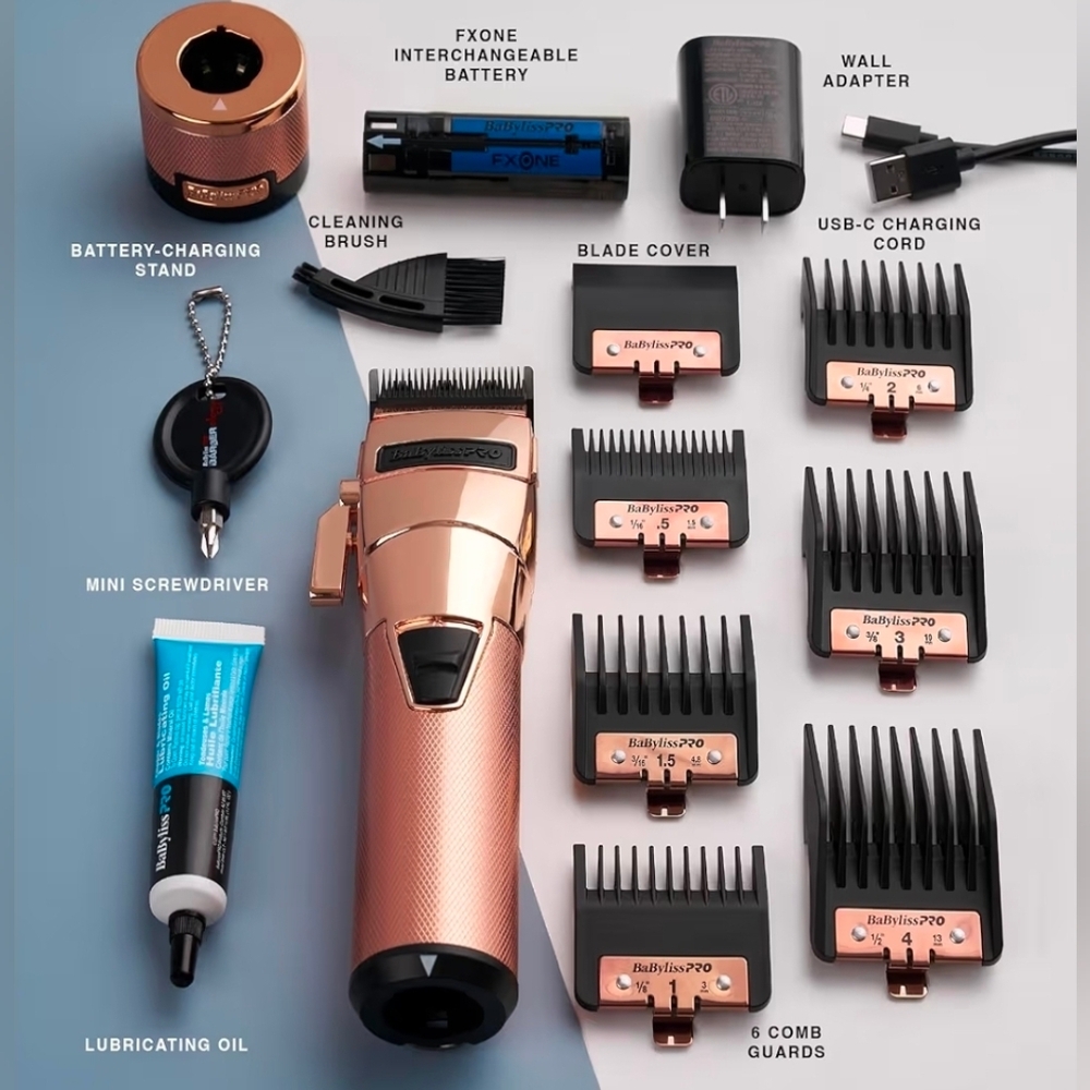 BaBylissPRO FX Rose Gold Trimmer Set